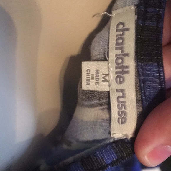 Medium Aztec print blue dress Charlotte Russe - Picture 5 of 8